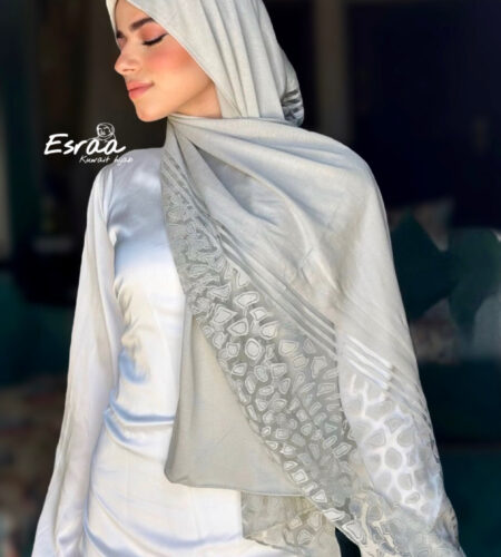 سكارف القطن المزدوجة